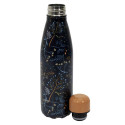 Coffret Bouteille Isotherme 50cl Motif Nature + Pochon + Mousqueton