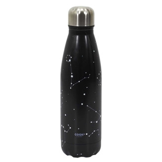 Coffret Bouteille Isotherme 50cl Motif Constellation + Pochon + Mousqueton