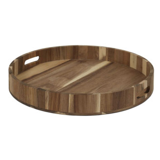 Plateau Ø40cm en Acacia Massif