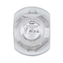 Lot de 3 Bocaux de Conservation Rond Incliné 1,7L en Verre Couvercle Bois