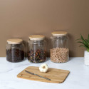 Bocal de Conservation 2,4L en Verre Couvercle Bois