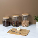 Bocal de Conservation 1,9L en Verre Couvercle Bois