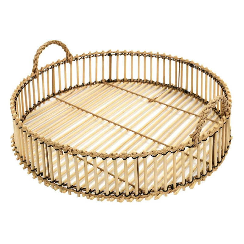 Plateau Tressé en Bambou Ø40cm Plateau Tressé en Bambou Ø40cm