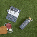 Coffret Bouteille en Verre 50 cl et Pochette 3 Couverts + Paille Inox