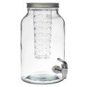 Distributeur à Boisson en Verre 5,5L avec Infuseur et Robinet