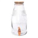 Distributeur Boisson avec Robinet 3,8 L - Fontaine à Eau et Cocktail - Bol à Punch - Fontaine pour Limonades - Bonbonne - Bocal