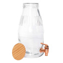 Distributeur Boisson avec Robinet 3,8 L - Fontaine à Eau et Cocktail - Bol à Punch - Fontaine pour Limonades - Bonbonne - Bocal