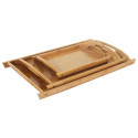 Lot de 3 Plateaux Multitailles en Bambou