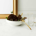 Saladier en Porcelaine Ø25cm avec Liseré Doré