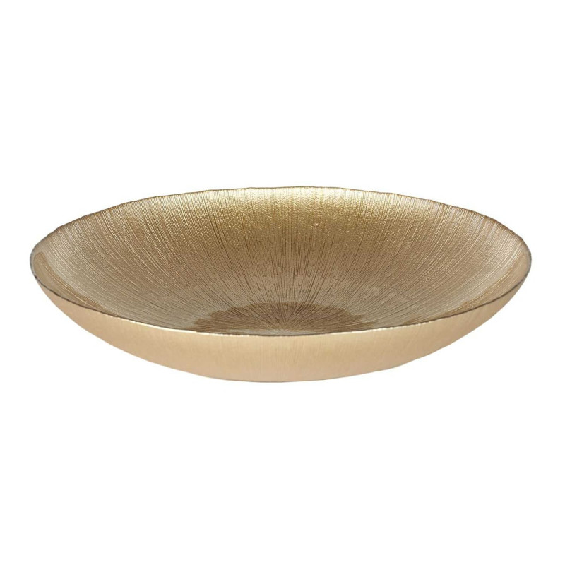 Plat Creux en Verre Doré Ø40cm Plat Creux en Verre Doré Ø40cm