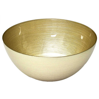 Saladier en Verre Doré Ø28cm