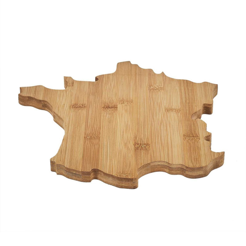 Planche à Fromage en Bois aux Formes de la France Planche à Fromage en Bois aux Formes de la France