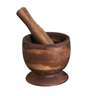 Mortier de Cuisine Ø12cm avec Pilon en Acacia Massif