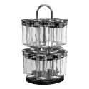 Carrousel à Epices 2 Etages avec 16 Pots en Verre
