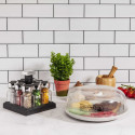 Présentoir à Epices avec 8 Pots en Verre