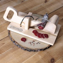 Trancheuse à Charcuterie Manuelle en Bois