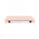 Planche à Découper en Bois avec Tiroir Intégré en Inox 38.5x26.5x5.5cm