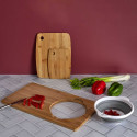 Planche à Découper en Bambou avec Passoire Intégrée