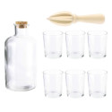Coffret Rhumerie avec 1 Carafe 6 verres et Presse-Agrumes