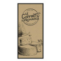 Coffret de 4 Couteau à Fromage et 1 Planche ronde en Bois