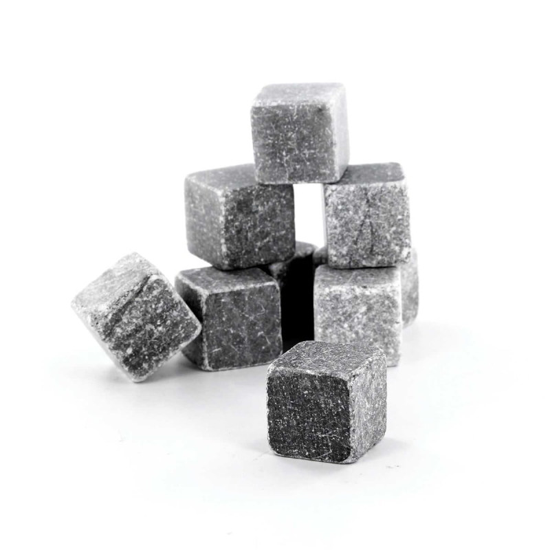 Lot de  9 Pierres à Whisky