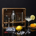 Coffret à Cocktail en bois avec 15 Accessoires