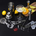 Coffret à Cocktail en bois avec 15 Accessoires