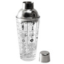 Shaker en Verre avec Recettes Imprimées 450 ml