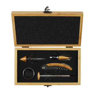 Coffret pour le Vin "Millésime Meilleur Papa" 5 Pièces