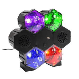 Enceinte Projecteur Disco 4 Spots