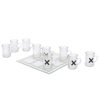 Jeu du Morpion à Boire en Verre