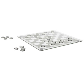 Jeu de Dames en Verre 25x25CM