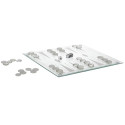 Jeu de Backgammon en Verre 25x25CM