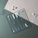 Jeu de Backgammon en Verre 25x25CM