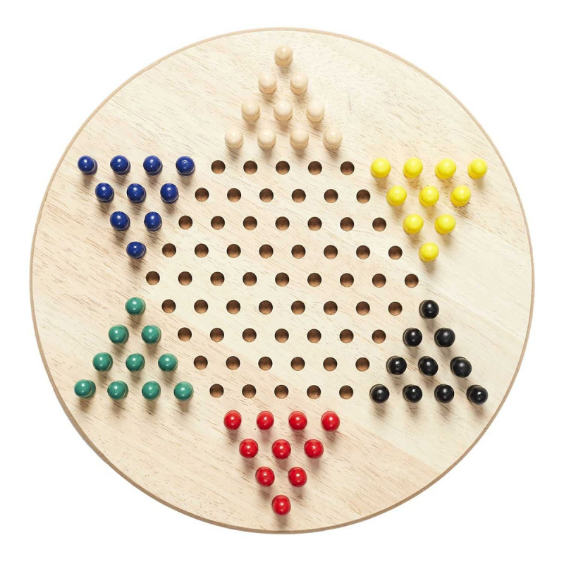 Jeu de Dames Chinoises en Bois Jeu de Dames Chinoises en Bois