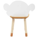 Chaise "Madame Bonheur" Jaune et Bois Naturel