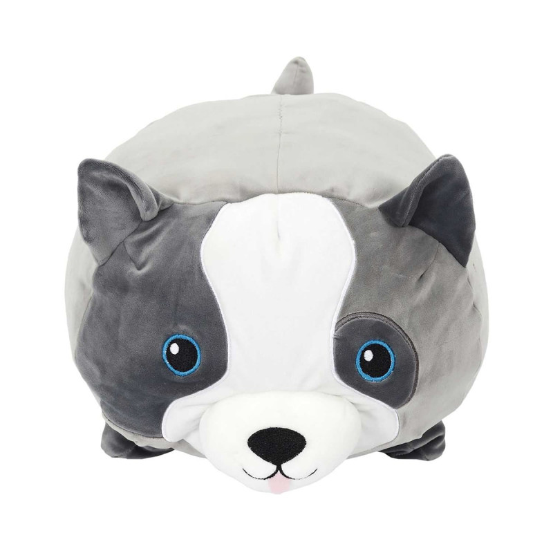 Peluche Coussin Chien Gris