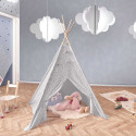 Tente Tipi Grise 120x120x160CM Tente Tipi Grise 120x120x160CM