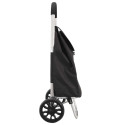 Chariot Shopping en Tissu Résistant Noir
