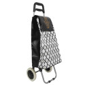 Chariot Shopping en PVC Noir Impression "Main de Fatima"