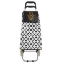 Chariot Shopping en PVC Noir Impression "Main de Fatima"