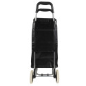 Chariot Shopping en PVC Noir Impression "Main de Fatima"