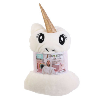 Plaid Ultra Doux Capuche Licorne