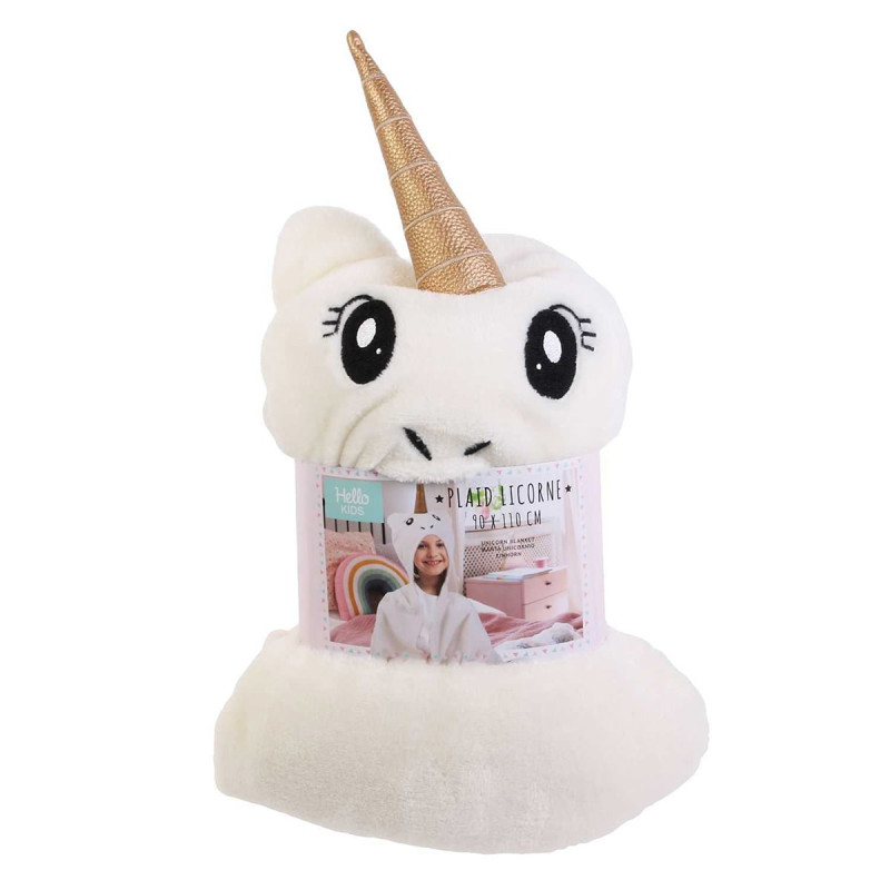 Plaid Ultra Doux Capuche Licorne Plaid Ultra Doux Capuche Licorne