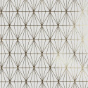 Nappe Blanche Motifs Géométriques Dorés 140x250cm