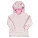 Sweat à Capuche Plaid Chat Rose 4-6ans Pliable en Coussin