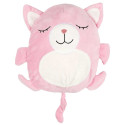 Sweat à Capuche Plaid Chat Rose 4-6ans Pliable en Coussin