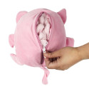 Sweat à Capuche Plaid Chat Rose 4-6ans Pliable en Coussin