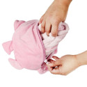 Sweat à Capuche Plaid Chat Rose 4-6ans Pliable en Coussin