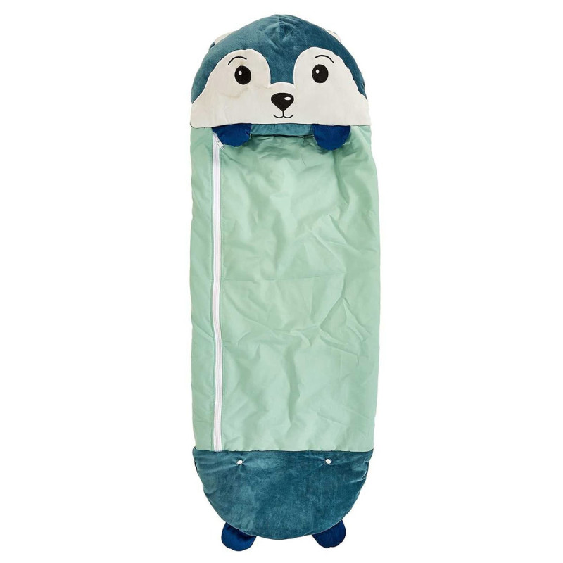 Sac de Couchage 50x130cm Convertible Loup Bleu